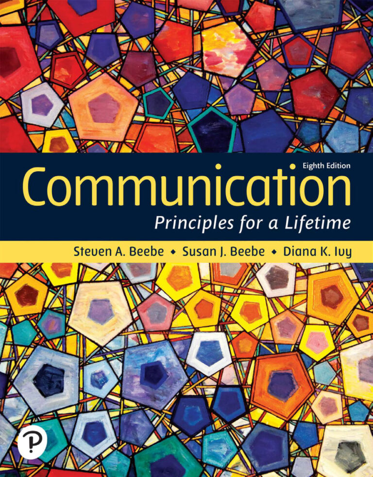 Communication Principles for a Lifetime 8th edition Steven A Beebe Kitap Kapağı