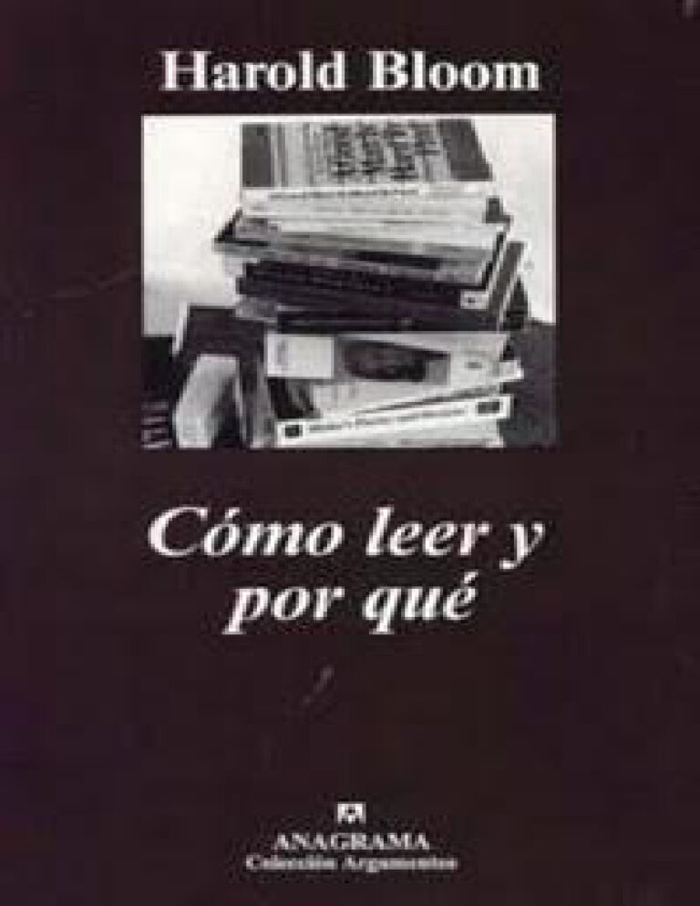 Como leer y por que Spanish Bloom Harold Kitap Kapağı