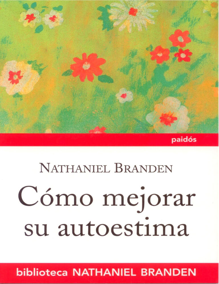Como mejorar su autoestima Spanish Branden Nathaniel Kitap Kapağı