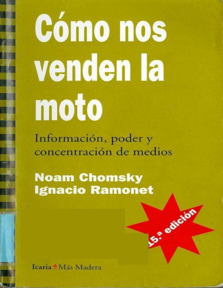 Como nos Venden la Moto Chomsky Noam Kitap Kapağı