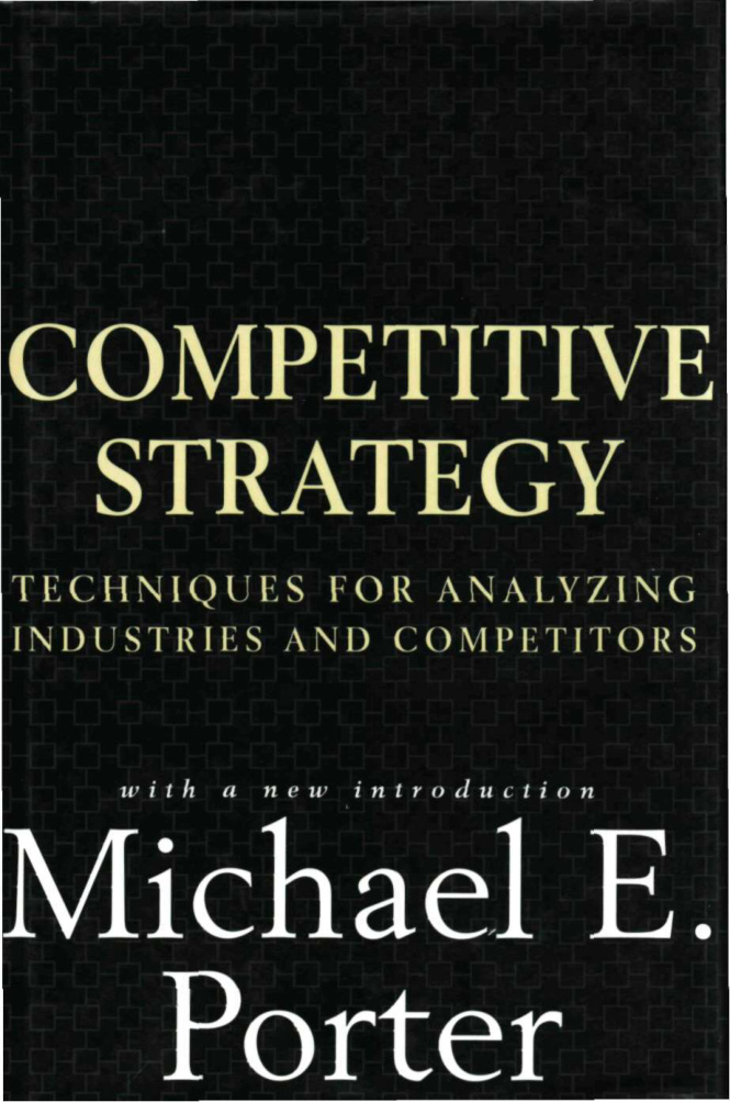 Competitive strategy Micheal E porter Kitap Kapağı