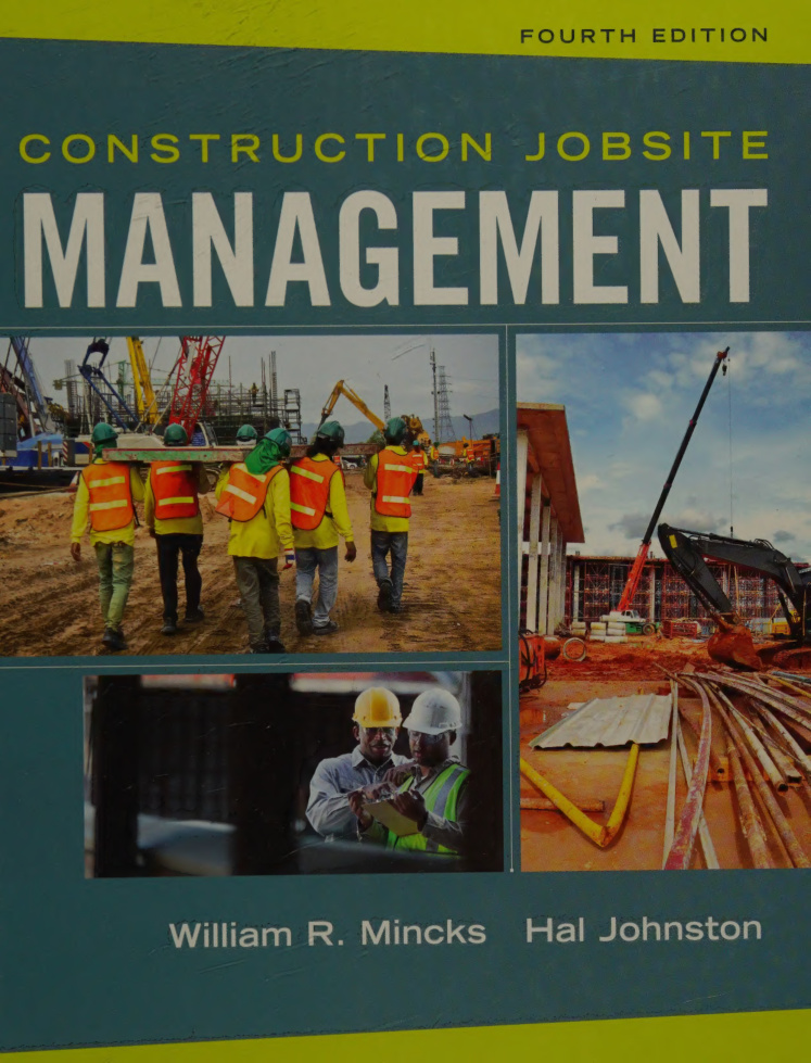Construction Jobsite Management William R Mincks Kitap Kapağı