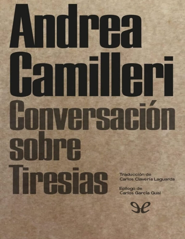 Conversacion sobre Tiresias Spanish Edition Andrea Camilleri Kitap Kapağı