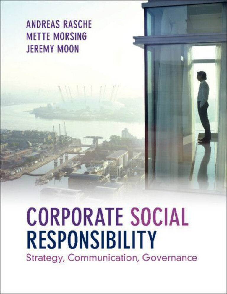 Corporate Social Responsibility andreas rasche Kitap Kapağı