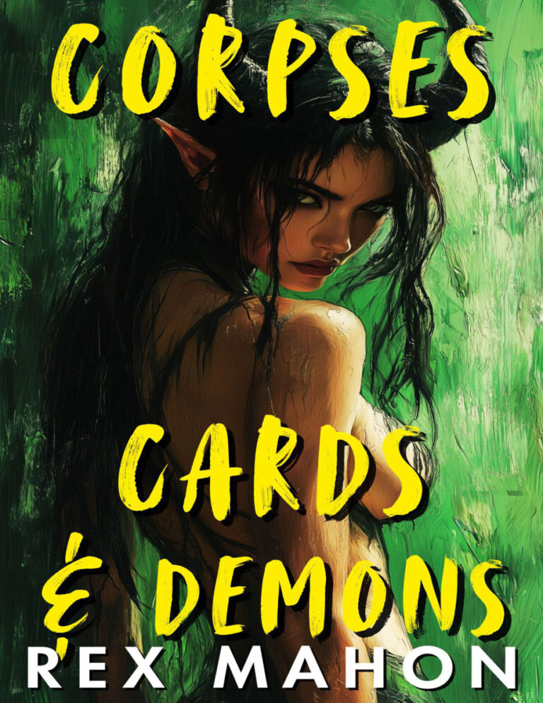Corpses Cards and Demons Rex Mahon Kitap Kapağı