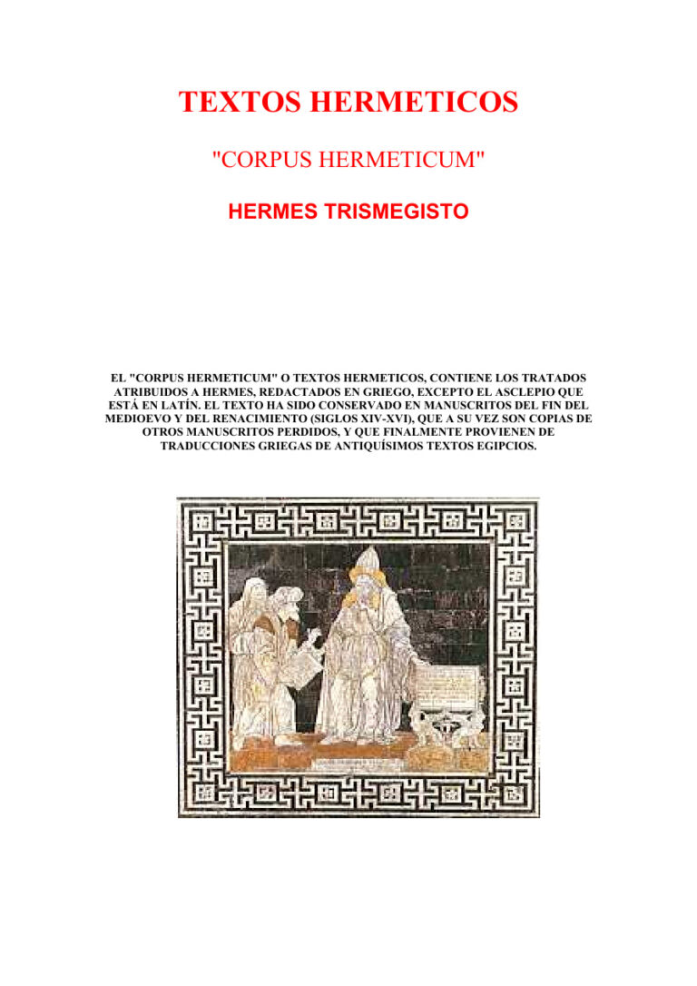 Corpus Hermeticum Hermes Trimegisto Kitap Kapağı