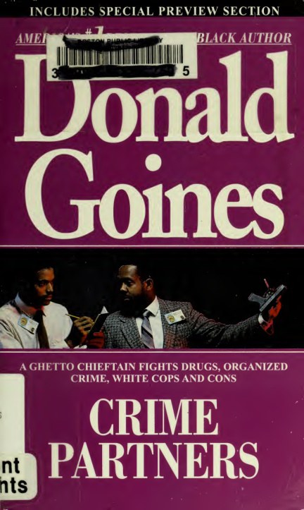 Crime partners Donald Goines Kitap Kapağı