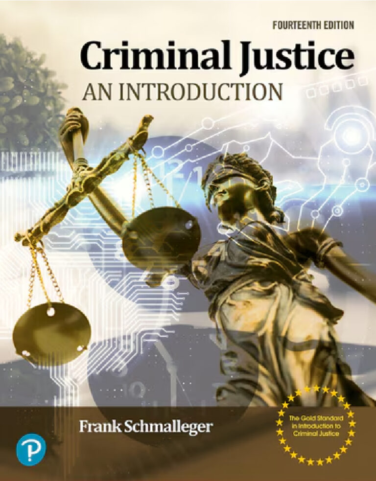 Criminal Justice An Introduction 14th Ed Frank Schmalleger Kitap Kapağı