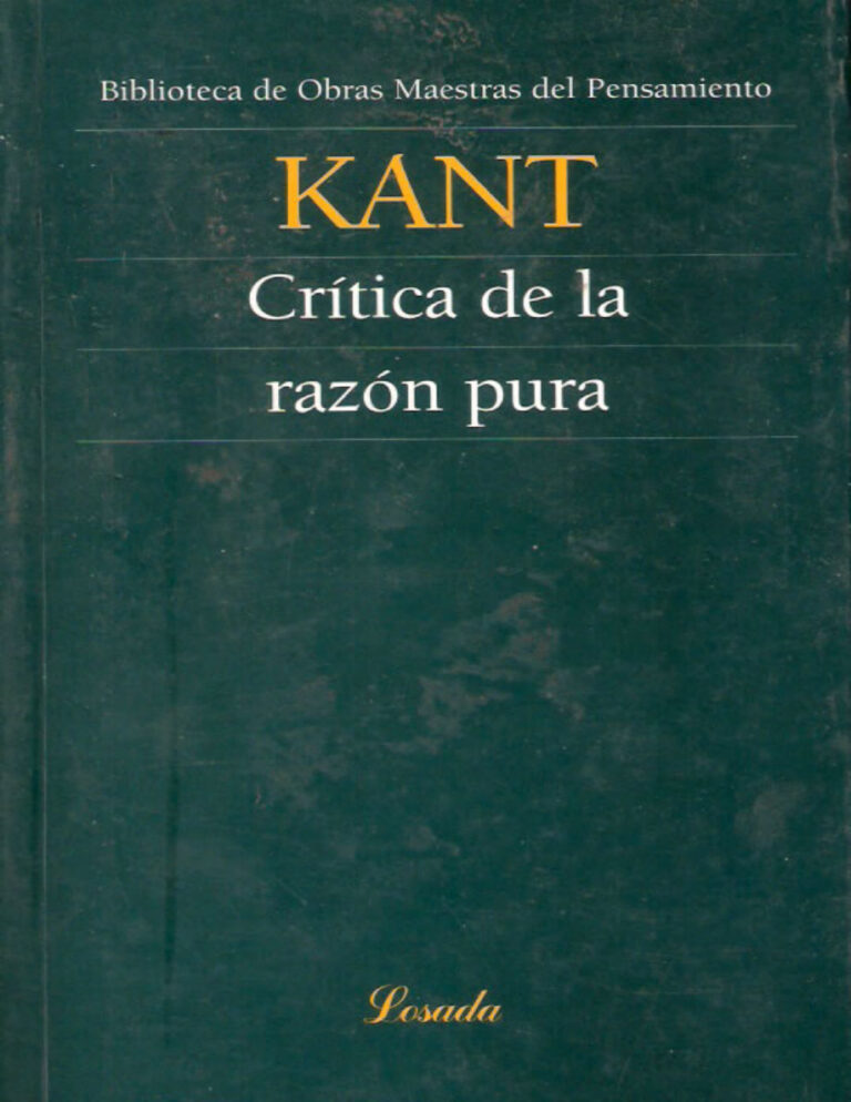Critica de la razon pura Immanuel Kant Kitap Kapağı