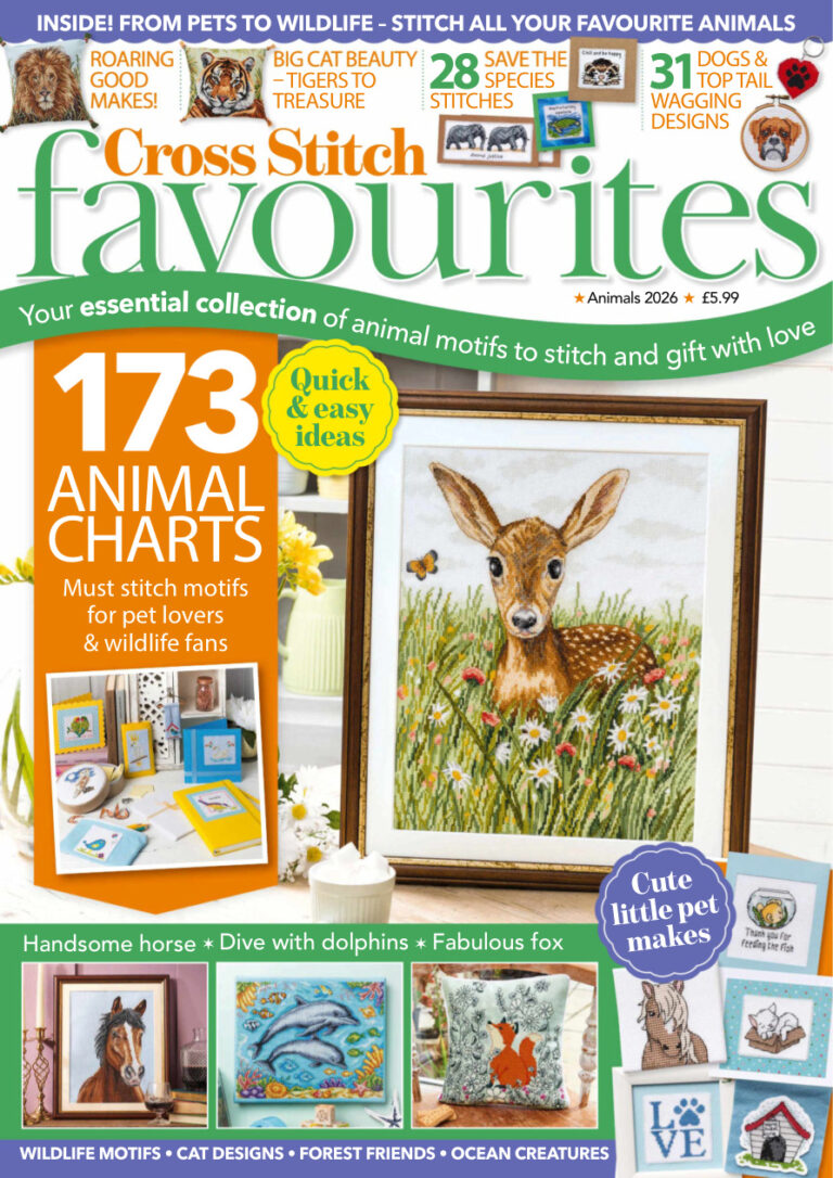 Cross Stitch Favourites Issue 45 Animals 2026 Cross Stitch Favourites Kitap Kapağı