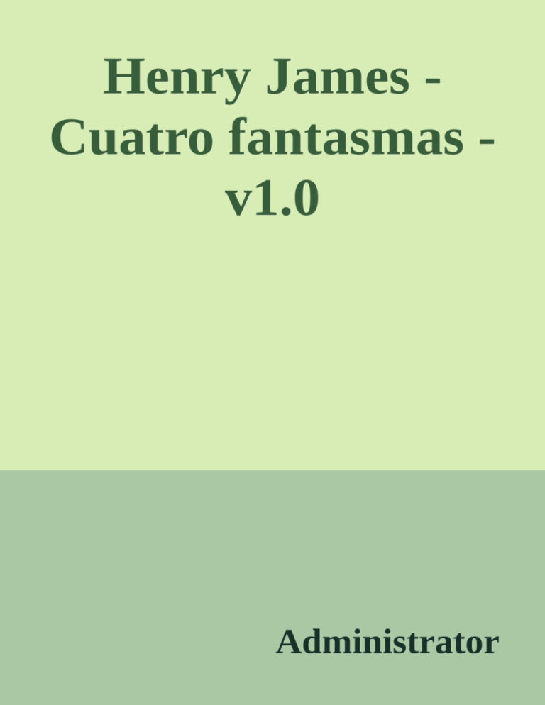 Cuatro fantasmas Spanish Edition Henry James Kitap Kapağı