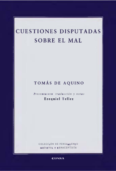 Cuestiones disputadas sobre el mal PDF Download