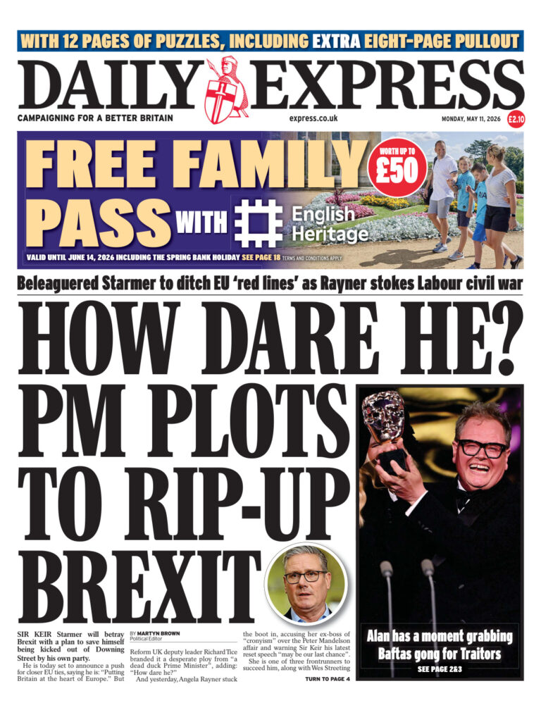 Daily Express 11 May 2026 Daily Express Kitap Kapağı