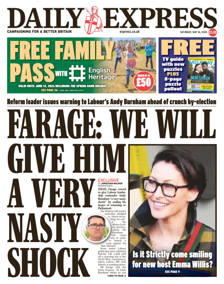 Daily Express 16 May 2026 Daily Express Kitap Kapağı