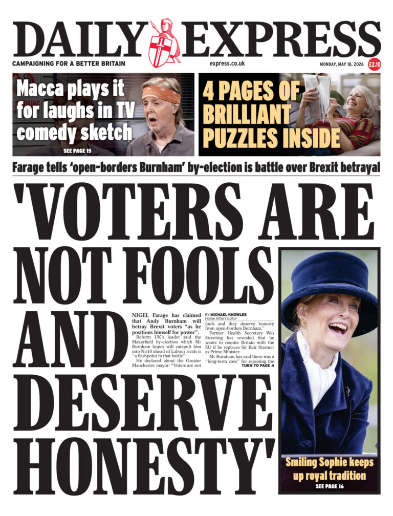 Daily Express 18 May 2026 Daily Express Kitap Kapağı