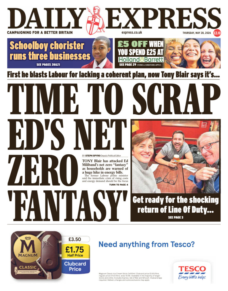 Daily Express May 28 2026 Daily Express Kitap Kapağı