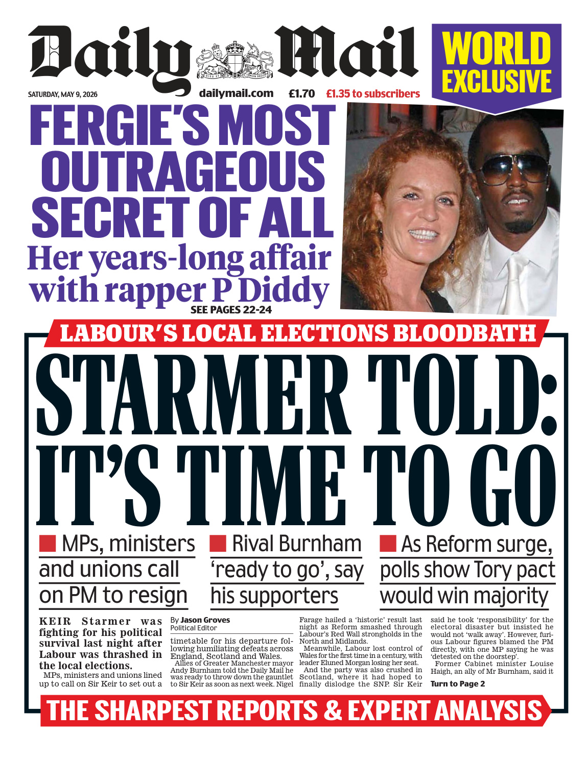 Daily Mail 09 May 2026 Daily Mail Kitap Kapağı