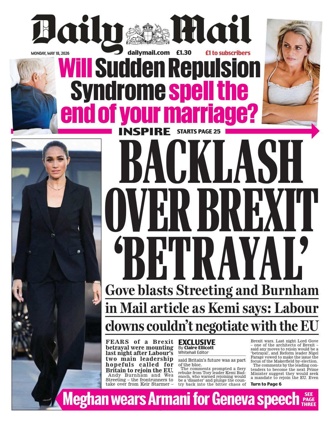 Daily Mail (18 May 2026) PDF Download