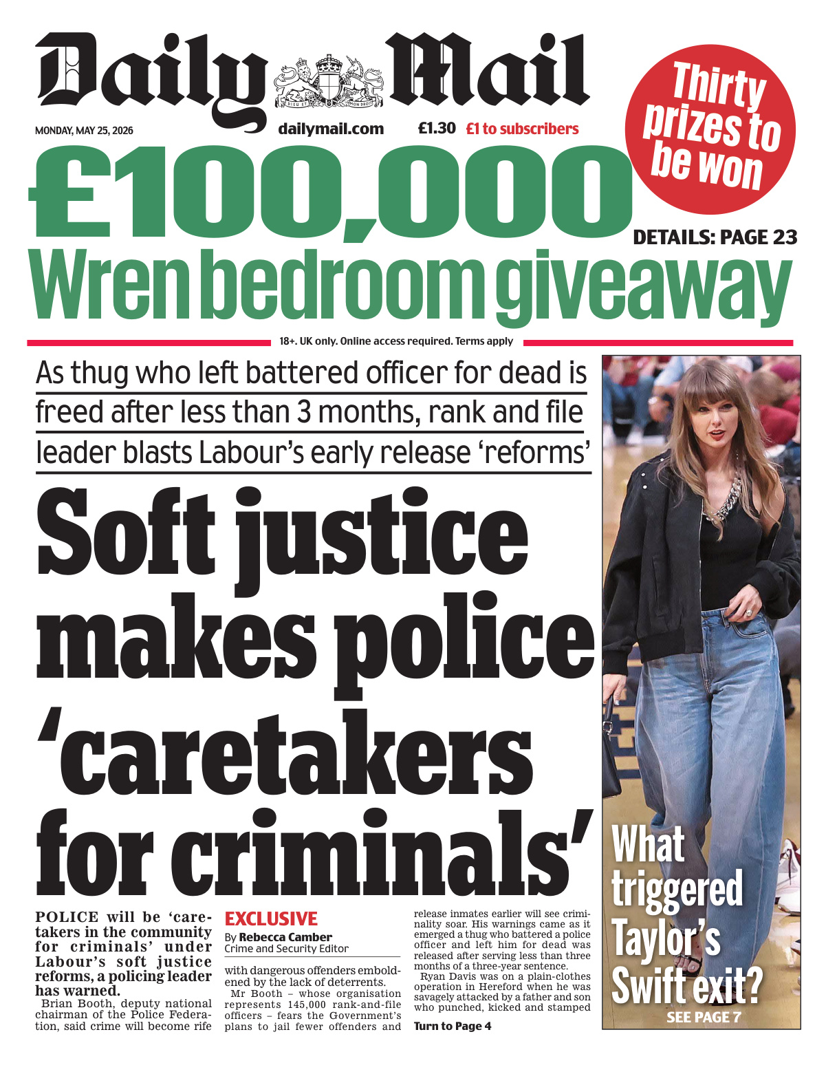 Daily Mail 25 May 2026 Daily Mail Kitap Kapağı