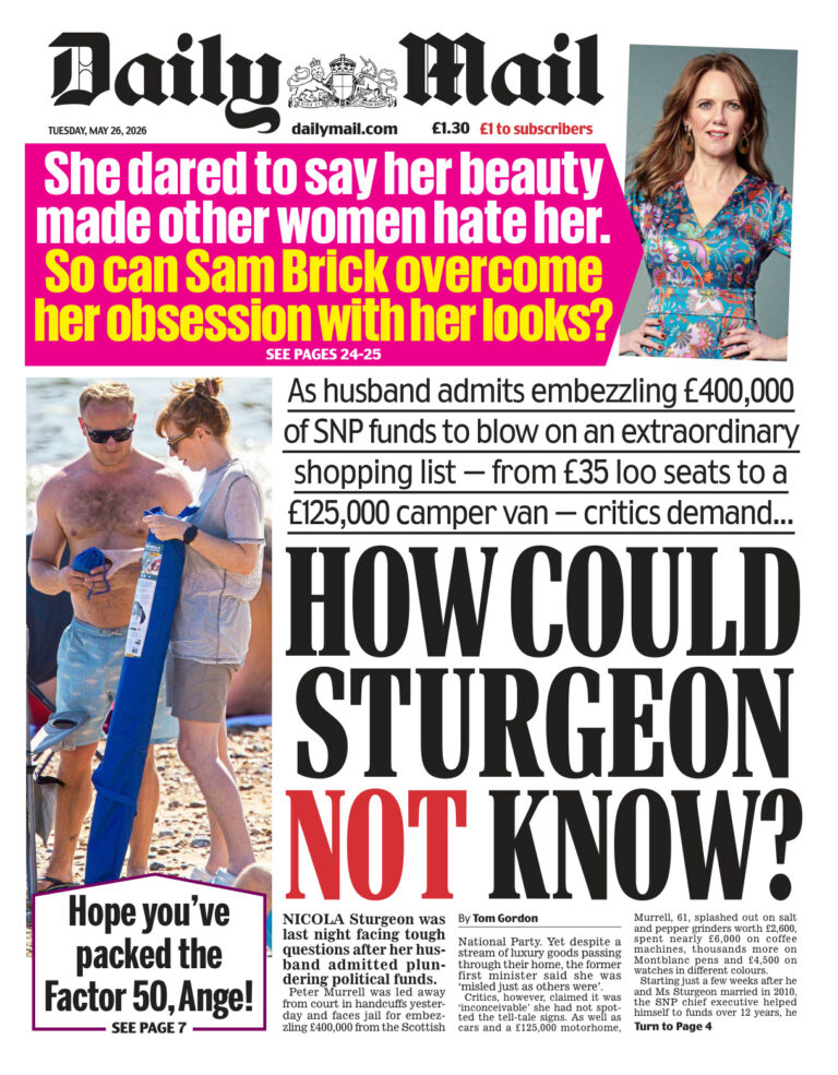 Daily Mail 26 May 2026 Daily Mail Kitap Kapağı