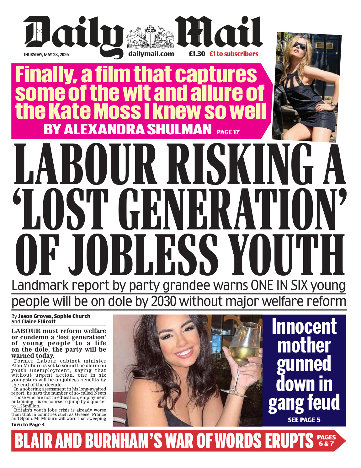 Daily Mail 28 May 2026 Daily Mail Kitap Kapağı