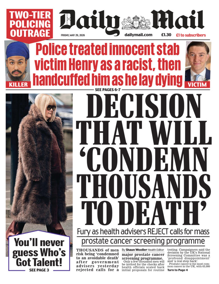 Daily Mail 29 May 2026 Daily Mail Kitap Kapağı