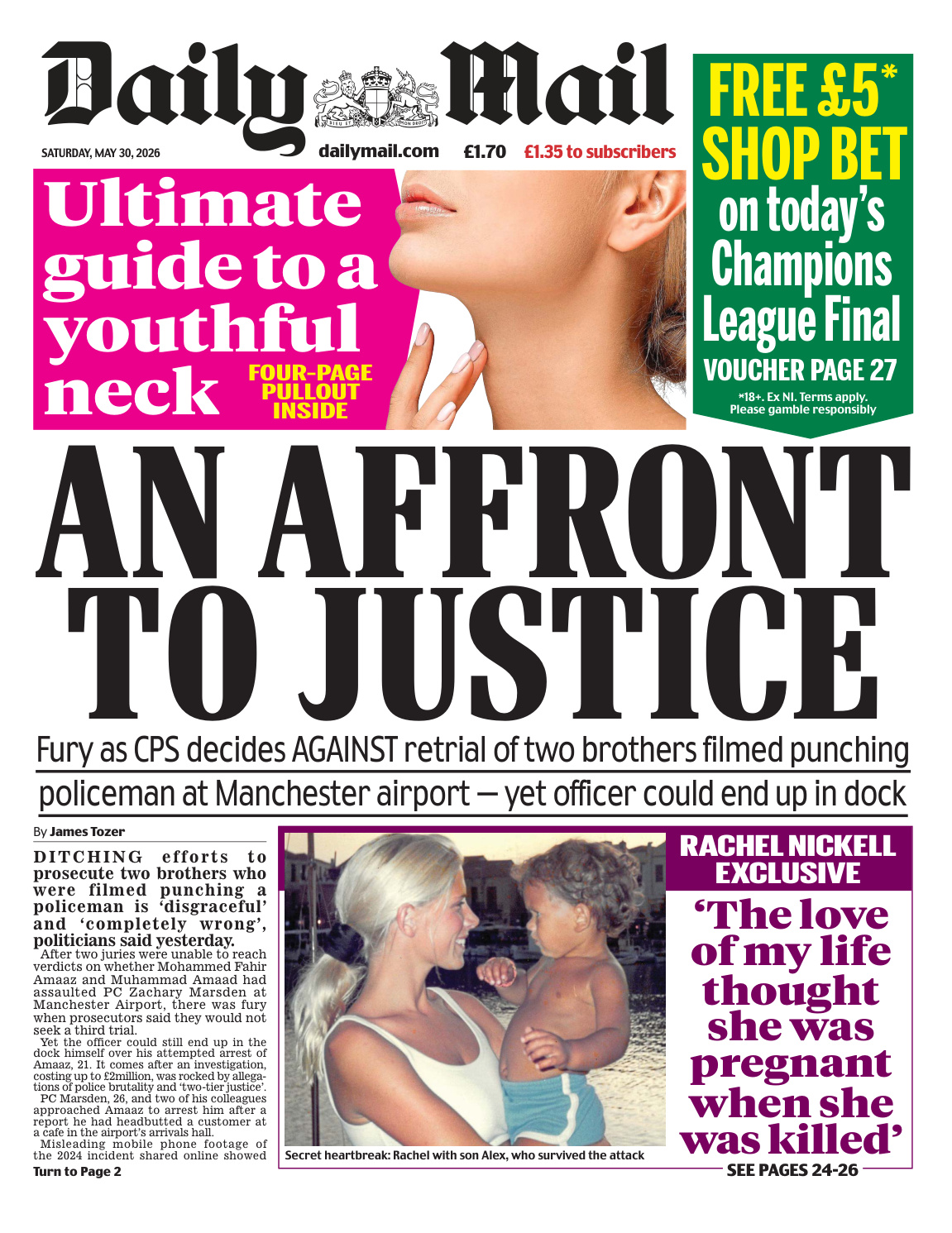 Daily Mail 30 May 2026 Daily Mail Kitap Kapağı