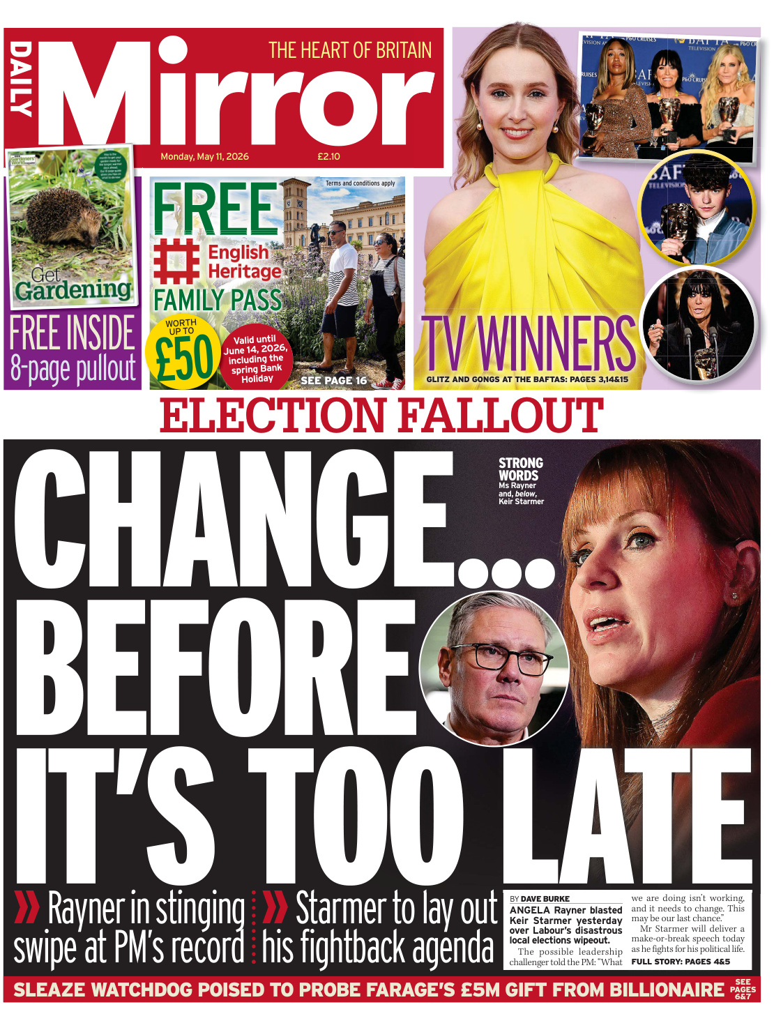 Daily Mirror 11 May 2026 Daily Mirror Kitap Kapağı