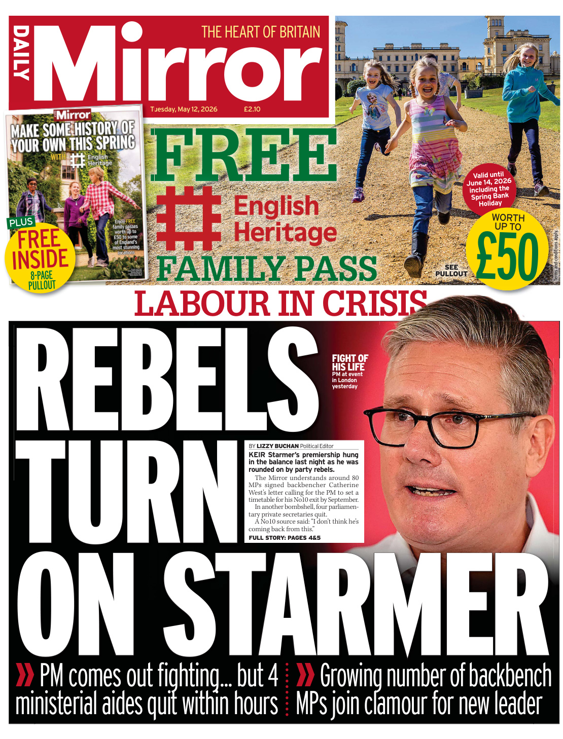 Daily Mirror 12 May 2026 Daily Mirror Kitap Kapağı