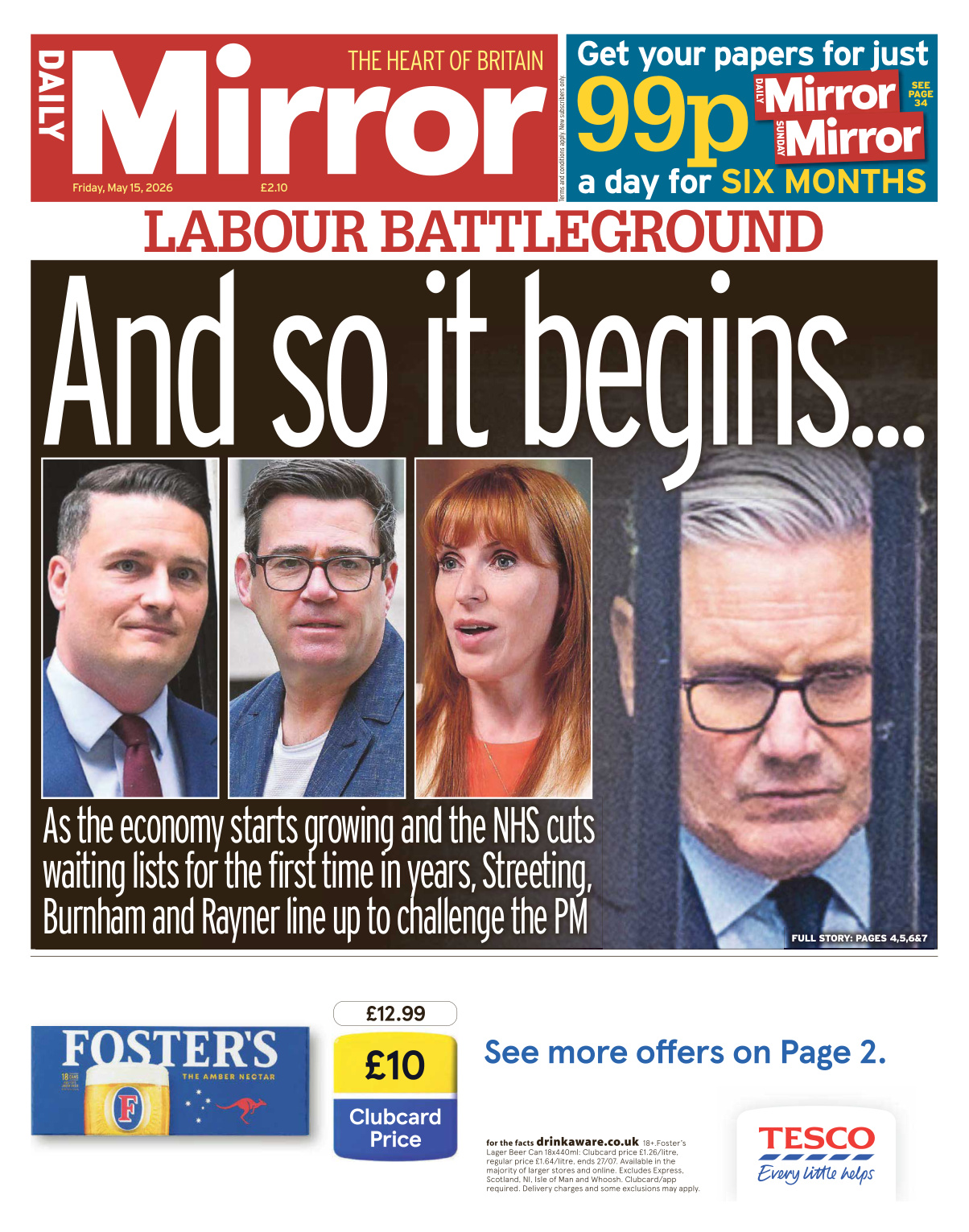 Daily Mirror 15 May 2026 Daily Mirror Kitap Kapağı