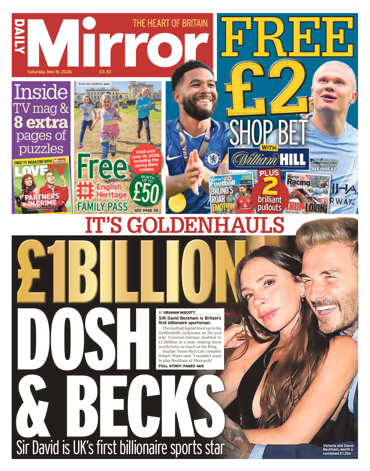 Daily Mirror 16 May 2026 Daily Mirror Kitap Kapağı