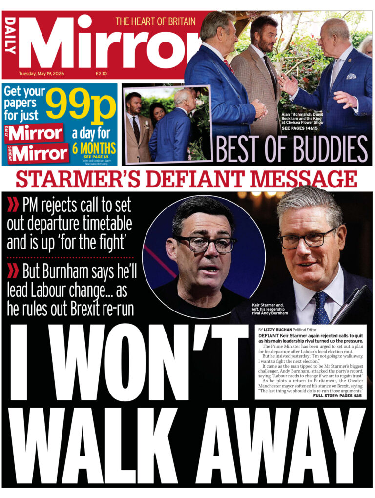 Daily Mirror 19 May 2026 Daily Mirror Kitap Kapağı