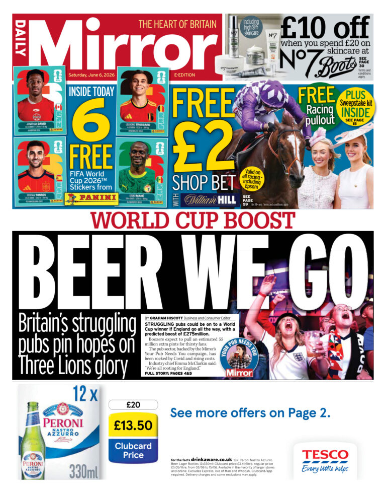 Daily Mirror – June 06 2026 PDF Download – Various Authors