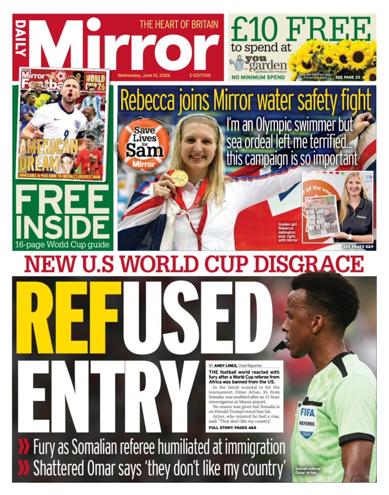 Daily Mirror June 10 2026 Daily Mirror Kitap Kapağı