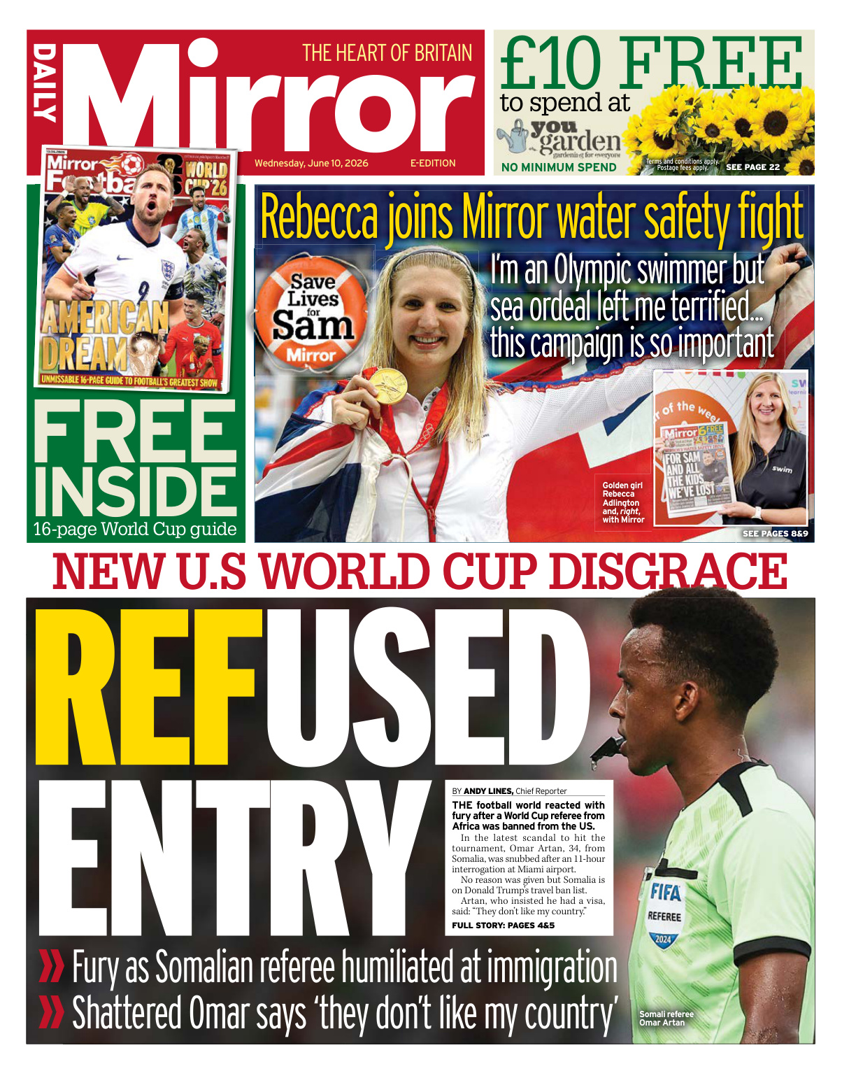 Daily Mirror June 10 2026 Daily Mirror Kitap Kapağı