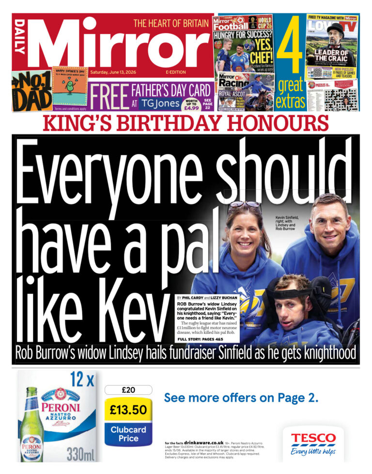 Daily Mirror June 13 2026 Daily Mirror Kitap Kapağı