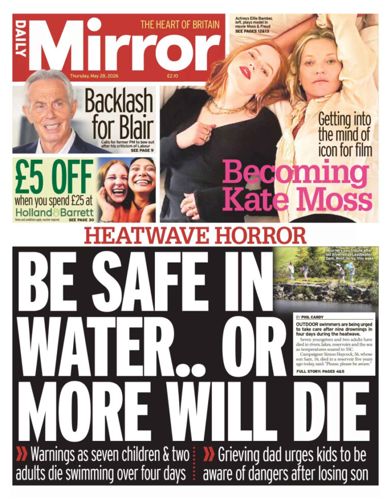 Daily Mirror May 28 2026 Daily Mirror Kitap Kapağı