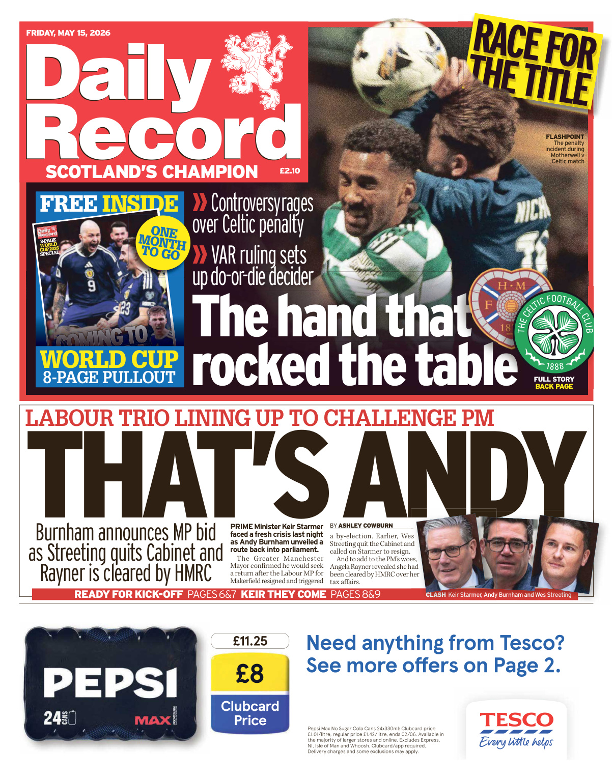 Daily Record 15 May 2026 Daily Record Kitap Kapağı