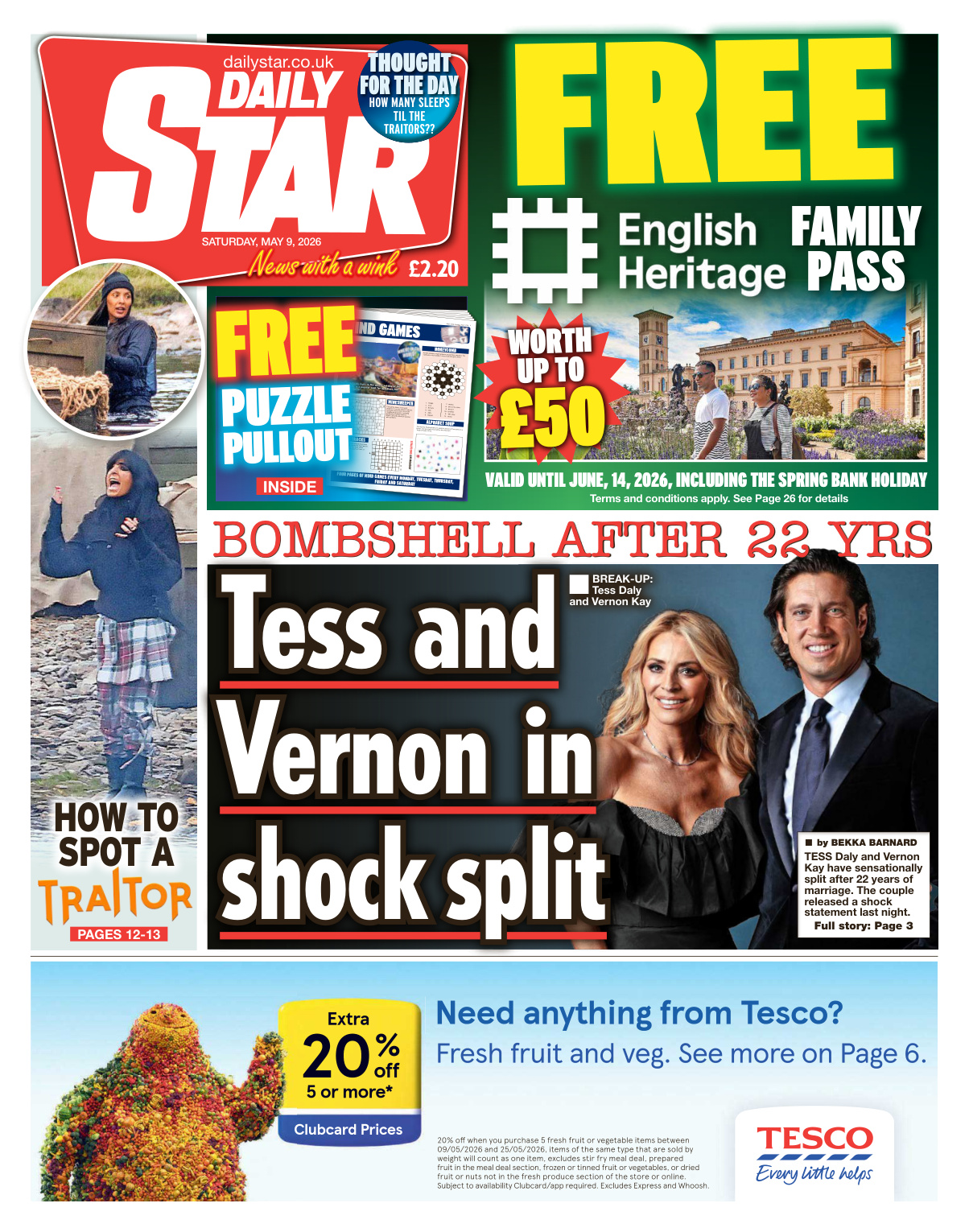 Daily Star 9 May 2026 Daily Star Kitap Kapağı