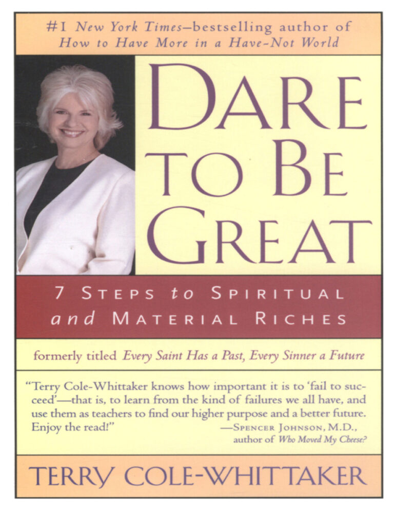 Dare to Be Great 7 Steps to Spiritual and Material Riches Terry Cole Whittaker Kitap Kapağı