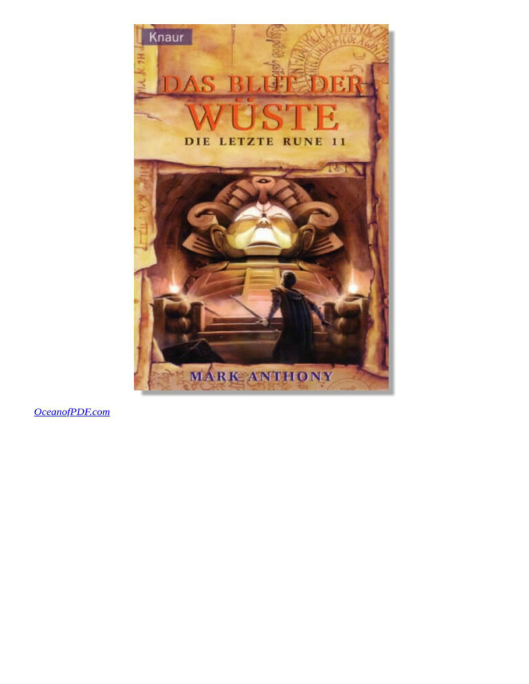 Das Blut der Wuste Anthony Mark Kitap Kapağı