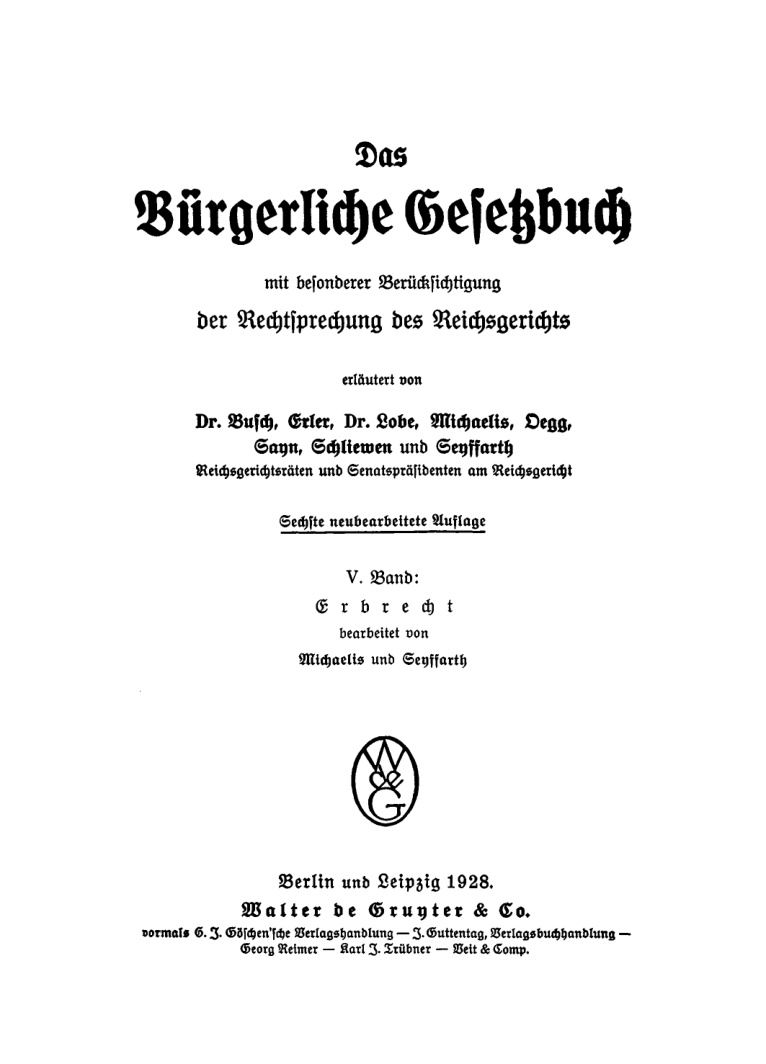 Das Burgerliche Gesetzbuch mit besonderer Berucksichtigung Band 5 German Edition Michaelis Kitap Kapağı