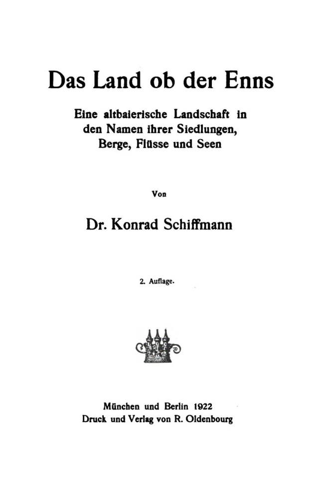 Das Land ob der Enns German Edition Konrad Schiffmann Kitap Kapağı