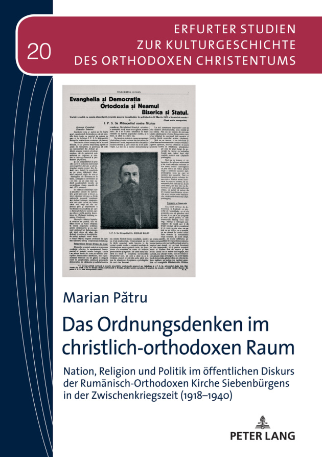 Das Ordnungsdenken im christlich orthodoxen Raum German Edition Marian Patru Kitap Kapağı