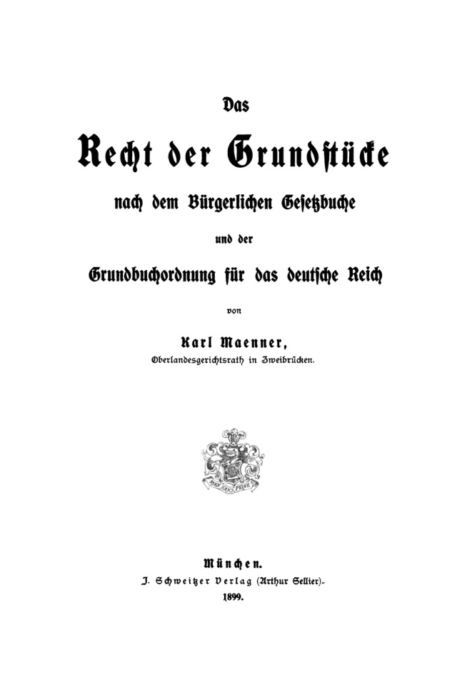 Das Recht der Grundstucke German Edition Karl Maenner Kitap Kapağı