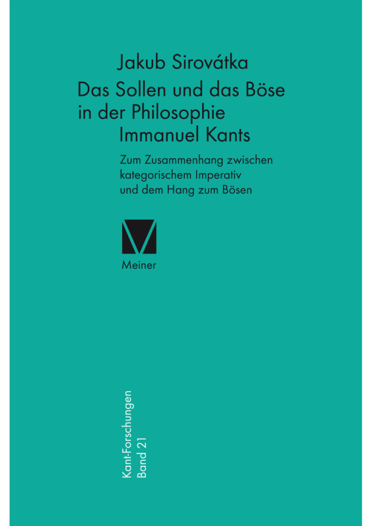 Das Sollen und das Bose in der Philosophie Immanuel Kant German Edition Jakub Sirovatka Kitap Kapağı