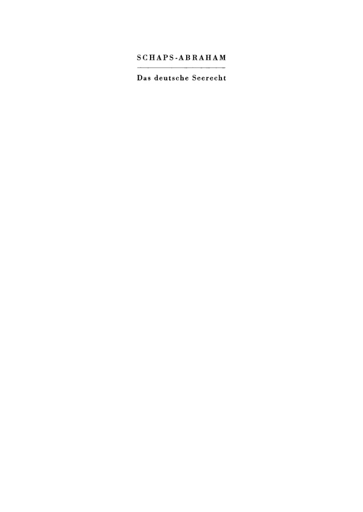 Das deutsche Seerecht Kommentar und Materialsammlung German Edition Hans Jurgen Abraham Kitap Kapağı