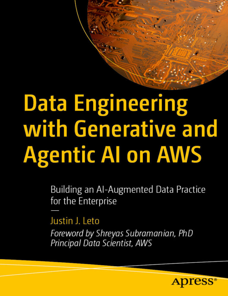 Data Engineering with Generative n Agentic AI Justin J Leto Kitap Kapağı