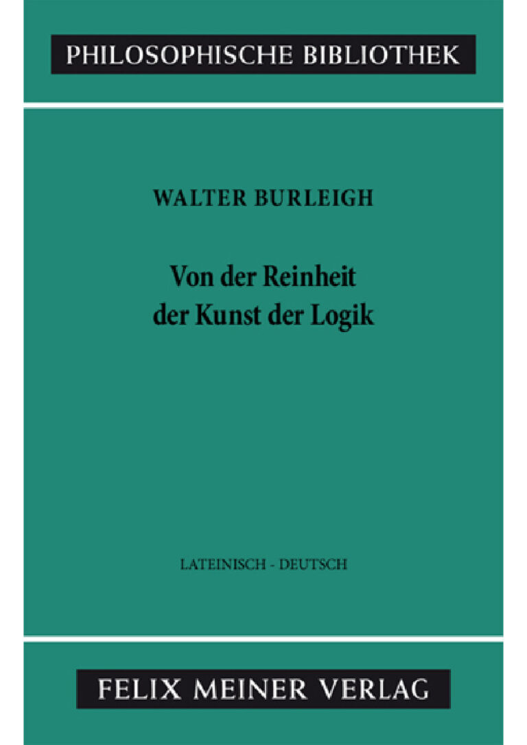 De puritate artis logicae tractatus longior German Edition Gualterus Burlaeus Kitap Kapağı