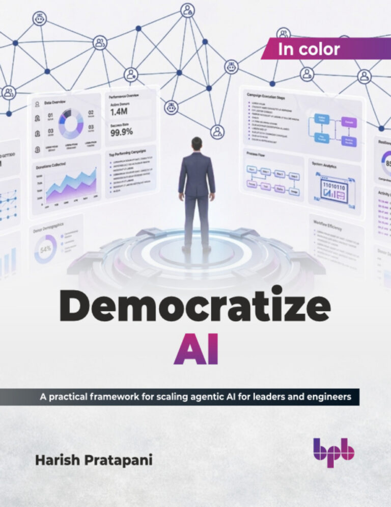 Democratize AI A practical framework Harish Pratapani Kitap Kapağı
